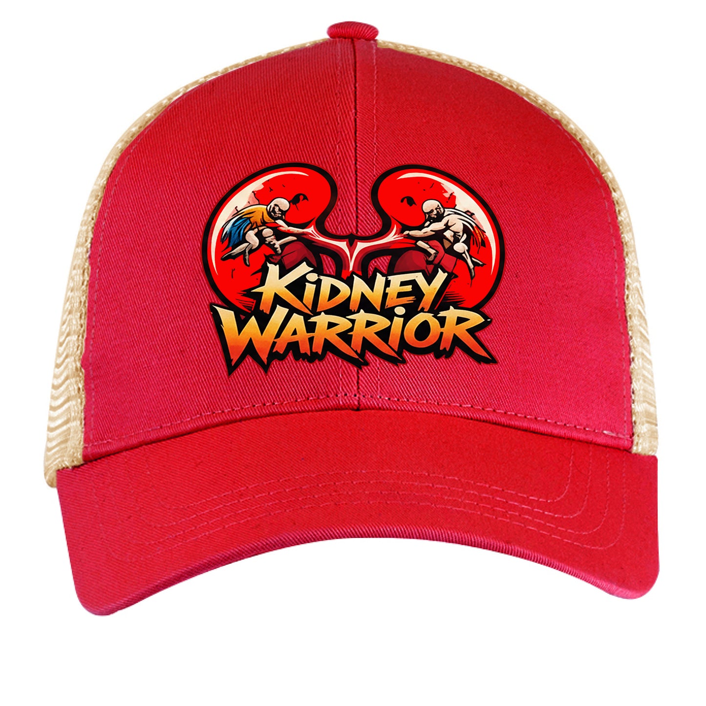 RED / OYSTER - FRONT