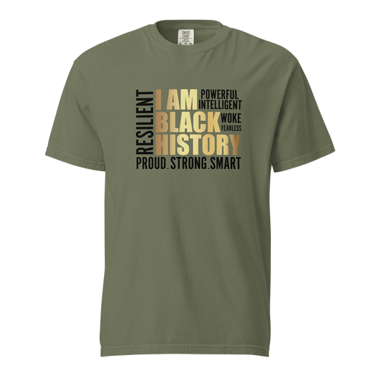 I am Black History Unisex garment-dyed heavyweight t-shirt