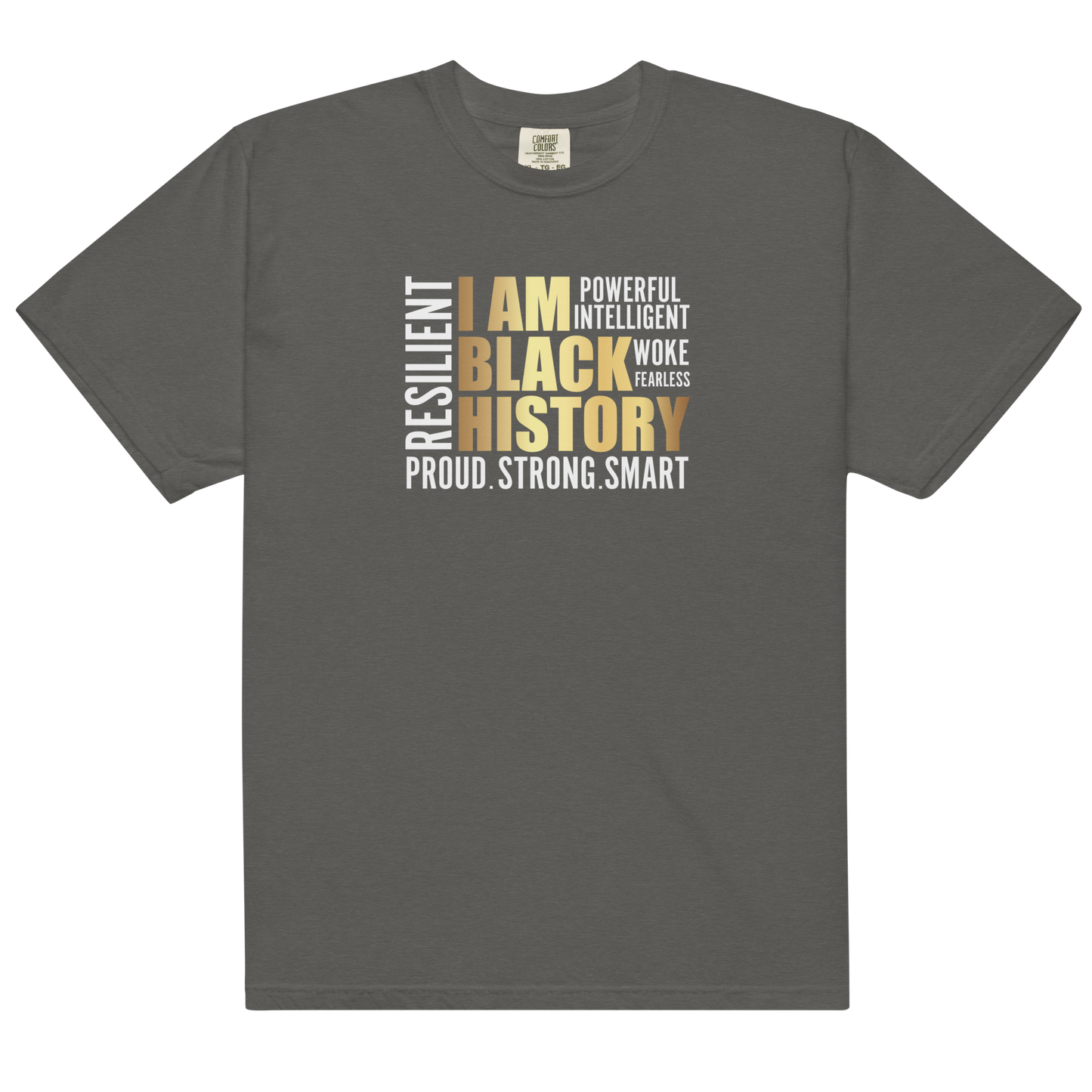 I am black History Unisex garment-dyed heavyweight t-shirt